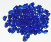 100 4x6mm Transparent Sapphire AB Drop Beads